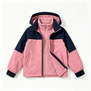 <span class=keywords><strong>Veste</strong></span> d'extérieur <span class=keywords><strong>3</strong></span> <span class=keywords><strong>en</strong></span> <span class=keywords><strong>1</strong></span> pour <span class=keywords><strong>femme</strong></span> avec doublure polaire amovible, parka d'hiver à capuche colorée, manteau chaud zippé pour les voyages <span class=keywords><strong>en</strong></span> plein air - Product Image 2