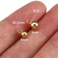 Clous d'oreilles en acier inoxydable plaqué or 18 carats PVD, étanches, avec boucle, pour la fabrication de bijoux DIY