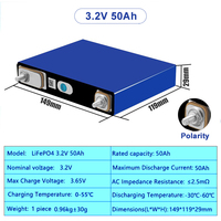 8000 cycles Lf280k Lifepo4 100Ah 280Ah Batterie prismatique au lithium-ion Cellules Lfp 3.2v 100ah Lifepo4 230ah 314ah Batterie