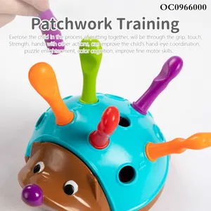 मस्तिष्क प्रशिक्षण खिलौने व्यस्त बोर्ड मोंटेसरी प्लास्टिक हेजहोग नए शिशु गतिविधि खिलौने