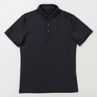 Nouvelle chemise de golf pour homme, anti-UV, légère, douce, à séchage rapide, respirante, performante, classique, noir et blanc