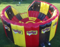 Parcours d'obstacles interactif gonflable commercial Vortex Jumping Game avec système IPS, 10 lumières, en PVC écologique de haute qualité