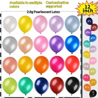 Ballons en latex nacré de 12 pouces, 28 grammes chacun, 100 pièces par paquet, pour fêtes d'anniversaire, décorations de mariage, aménagements d'événements