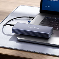 Boîtier adaptateur SSD USB-C 10 Gbit/s pour MacBook Pro/Air, compatible avec les disques durs externes M.2 NVMe 12+16 broches (2013-2017)
