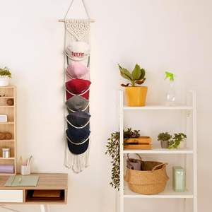<span class=keywords><strong>Porte</strong></span>-casquettes en macramé bohème fait main, organisateur de chapeaux mural, <span class=keywords><strong>porte</strong></span>-chapeaux sur <span class=keywords><strong>porte</strong></span>, <span class=keywords><strong>porte</strong></span>-casquettes pour la décoration et l'exposition - Product Image 2