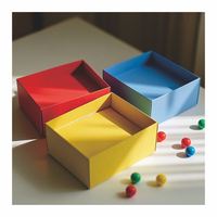 Boîte de baskets en papier d'impression pliable noire d'usine en Chine