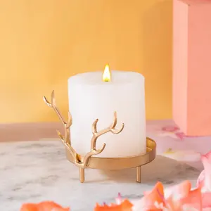 Nouveaux bougeoirs décoratifs en métal et résine, bougeoirs de table d'intérieur pour la décoration de l'espace, décoration romantique - Product Image 3