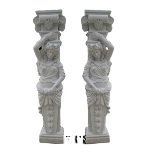 Fabrieksprijs Marmeren Pilaren Vierkant Wit Marmeren Pilaar Rond Marmeren Pilaarontwerp - Product Image 1