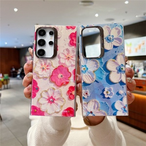 Funda de Teléfono con Pedrería y Diseño Floral a Prueba de Golpes para Samsung S22 S23 S24 Ultra, Carcasa Brillante con Diamantes - Product Image 3