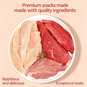 Friandises à mâcher pour chiens en forme de dattes, à base de poulet, canard, bœuf et protéines végétales BSCI - Friandises dentaires naturelles riches en protéines et faibles en matières grasses - Product Image 2