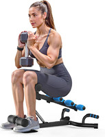 Máquina de sentadillas profundas Wellshow para mujeres, máquina de entrenamiento de glúteos ajustables, máquina de entrenamiento de realce de pierna central para gimnasio en casa