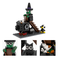 MOC1761 Sorcière d'Halloween 162 pièces Briques à assembler en plastique Modèle éducatif Créatif DIY Blocs de construction pour enfants Jouets cadeaux