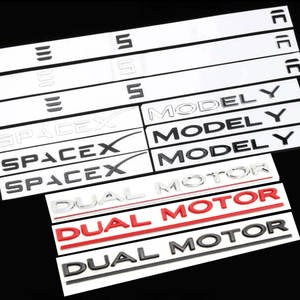 Emblema 3D ABS Negro con Letras <span class=keywords><strong>MODEL</strong></span> <span class=keywords><strong>3</strong></span> Y X S para Maletero Trasero de Coche, Adhesivo Decorativo de un Solo Uso para <span class=keywords><strong>Tesla</strong></span> <span class=keywords><strong>Model</strong></span> X S <span class=keywords><strong>3</strong></span> - Product Image 4