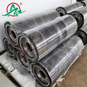 Công Nghiệp OEM Tùy Chỉnh Polyurethane Cao Su Tráng Con Lăn Màu Đỏ Màu Xanh Vàng Màu Đen Urethane Con Lăn - Product Image 1