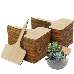 Étiquettes personnalisées en bois en forme <span class=keywords><strong>de</strong></span> T pour outils, fournitures <span class=keywords><strong>de</strong></span> jardin, plantes en bambou, pots <span class=keywords><strong>de</strong></span> pépinière, semis, bonsaïs, herbes en pot, fleurs - Product Image 1
