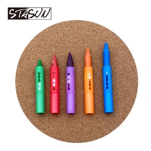 Crayons de bain rétractables 6 couleurs, lavables et non toxiques, marqueurs hydrosolubles, papeterie sécurisée pour enfants pour carrelage de <span class=keywords><strong>baignoire</strong></span> et verre - Product Image 4