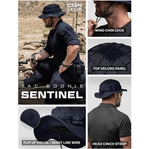 Sombrero táctico personalizado para hombre, transpirable, de malla, tipo bucket, para caza, senderismo, pesca y actividades al aire libre. - Product Image 6