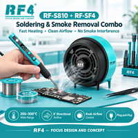 Kit de soudage professionnel RF4 S810 - SF4, chauffage rapide Type-C, élimination de la fumée, pratique et réglable pour la réparation électronique