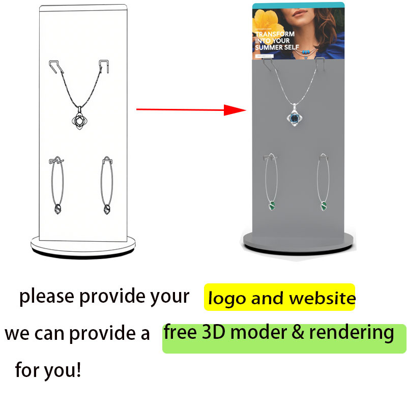 Apache Custom Counter Metal Jewelry Display Stand ForJewelry Store — view 3