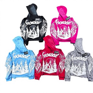 Conjunto de Sudadera con Capucha y Pantalones Deportivos Personalizados de Alta Calidad con Estampado Puff, 100% Algodón French Terry, Corte y Costura con Bajo sin Rematar - Product Image 1