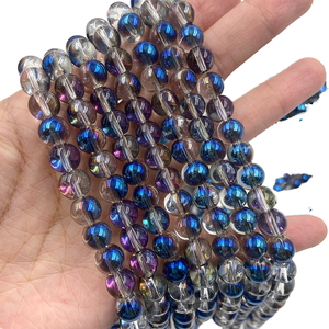 Oferta Especial: Nuevas Cuentas de Cristal de 8mm con Orificio Recto, Diseño de Fresa, de Vidrio Lampwork para DIY y Decoración de Bolígrafos, Color como en la Imagen, HK EXPORTS HK205 - Product Image 1