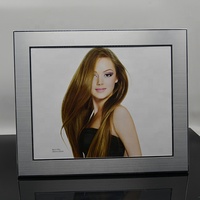 Cadre photo en aluminium imprimé en sérigraphie 8x10 pouces, décoration de la maison, cadeau promotionnel