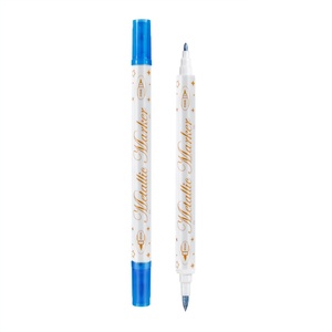 Stylo de peinture corporelle lavable, tatouage temporaire, maquillage de scène pour festival, aquarelle douce et acrylique double-tête, 12 couleurs - Product Image 5