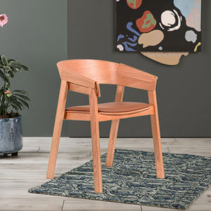 लिविंग रूम, होटल, प्रीमियम आराम के लिए ठोस लाल ओक लकड़ी की कुर्सी फ्रेम - Product Image 2