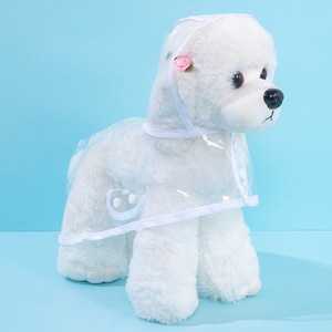 Hot-selling pet supplies: Waterproof raincoat for dogs and cats, transparent rain <b>poncho</b> for Teddy and Corgi dogs, small to - Product Image 4