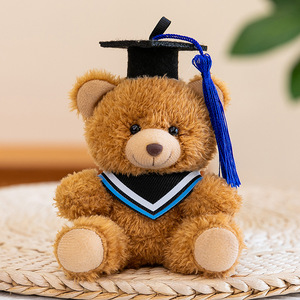 Portachiavi Orsetto di Peluche con Cordino Intrecciato in Paracord, Mini Orsetti per la Laurea, Regali di Laurea per Studenti, Ciondoli Giocattolo di Peluche - Product Image 1