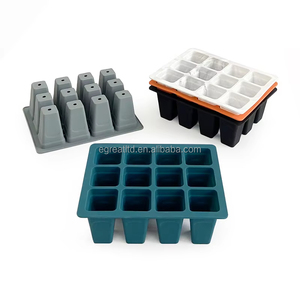 Bandeja de silicona reutilizable para germinación de semillas, para propagación de plantas, para semillas de vegetales y hierbas, con tapas - Product Image 6