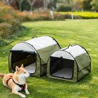 Premium Großes Haustierbett Halbgeschlossenes Hundehaus Geräumiges Katzenzelt Wasserdicht Abwischbares Design für Innen- und Außenbereich Ganzjährig Nutzbar