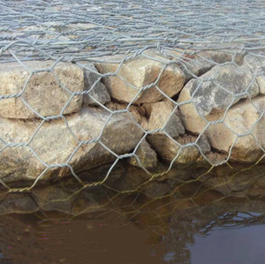 Malla de Alambre de Acero Galvanizado Hexagonal Tejida para la Construcción de Muros de Contención - Product Image 1