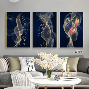 Cristal porcelaine mur Art encadré salon peintures murales abstraites oeuvre décorative paysage moderne peinture à l'huile - Product Image 5