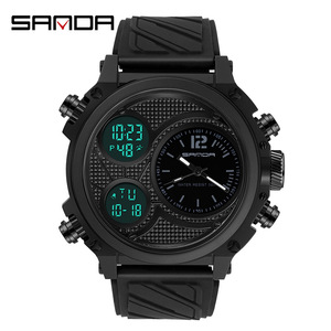 Reloj Digital Multifuncional SKMEI para Hombre, Luminoso EL, 12/24H, Resistente al Agua, Deportivo, con Tres Zonas Horarias - Product Image 3