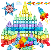 2025 año Venta caliente 100 PC 3D Diy Azulejos magnéticos Bloques de construcción magnéticos para niños