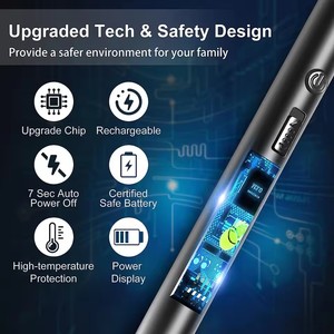 Type-C Rechargeable Electric <b>Lighter</b> Metal Plasma Arc Kitchen Windproof BBQ Grill & Candle <b>Lighter</b> - Product Image 6