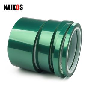 Cinta adhesiva multiusos de silicona de poliéster PET verde de alta temperatura para uso industrial - Product Image 3