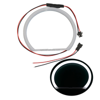 Pièce de véhicule, systèmes d'éclairage automobile, autres accessoires d'éclairage automobile, anneaux halo SMD blancs 60 LED, lumière en coton, 131 mm, yeux d'ange LED pour voiture