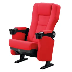 Özel şekil tiyatro sandalyeleri/sinema salon sandalyeleri/sinema koltuk bardak tutucu ile