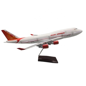 ของขวัญส่งเสริมการขายราคาขายส่ง โมเดลเครื่องบิน <span class=keywords><strong>B747</strong></span> Air India ขนาด 1:150 ยาว 47 ซม. ทำจากเรซิ่น พร้อมล้อ - Product Image 5
