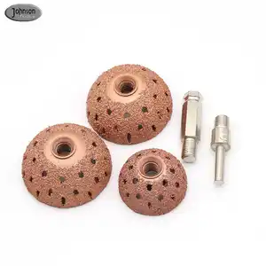 Tête de meule de polissage en acier au tungstène de type bol pour la réparation et le meulage des pneus - Product Image 1