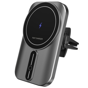 Vente en gros d'usine, chargeur de voiture sans fil magnétique Meskey CWD18 15W PD 3.0 avec port Type-C pour smartphone, usage professionnel - Product Image 1