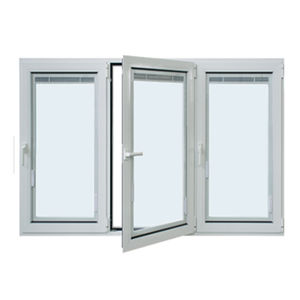 Fenêtres à battants économiques à <span class=keywords><strong>double</strong></span> <span class=keywords><strong>vitrage</strong></span> en <span class=keywords><strong>PVC</strong></span> à deux panneaux - Product Image 4