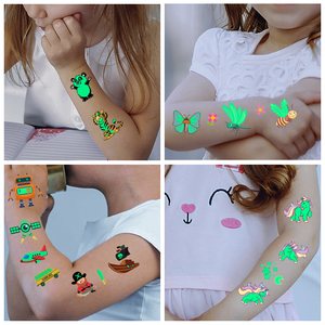 Nuovi Tatuaggi Temporanei Luminosi per Bambini, Tatuaggi Fluorescenti per Halloween e Feste - Product Image 4