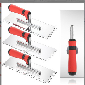 Lame en acier inoxydable de haute qualité, manche en plastique, outil à rainurer pour béton et plâtre, lissage de carreaux - Product Image 4