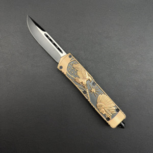 Couteau de camping en alliage de zinc personnalisé OEM 5cr15 3mm à pointe d'agrafe <span class=keywords><strong>Couteaux</strong></span> personnalisés de style <span class=keywords><strong>indien</strong></span> express - Product Image 1
