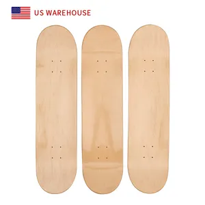 Blank Skateboard Stock In US Warehouse 8.5 8.0 8.25 Inch Skate Board 7 Ply 100% Canadian Maple Blank Skateboard Deck