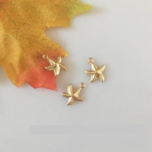 Collar con colgante de estrella de mar con relleno de oro de 14 quilates exquisito Premium, accesorio Real 1/20 GF para ocasiones de fiesta - Product Image 4