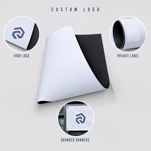 Rouleau de tissu non tissé uni teint, largeur 67 pouces, poids moyen, matériau blanc pour l'impression et la publicité - Product Image 4